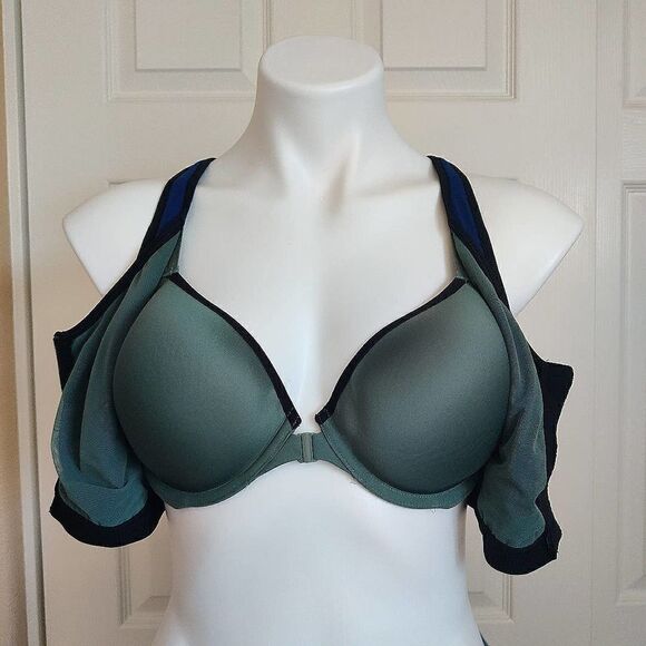 Victoria's Secret Knockout colorblock front closure sports bra 36D - Picture 4 of 9